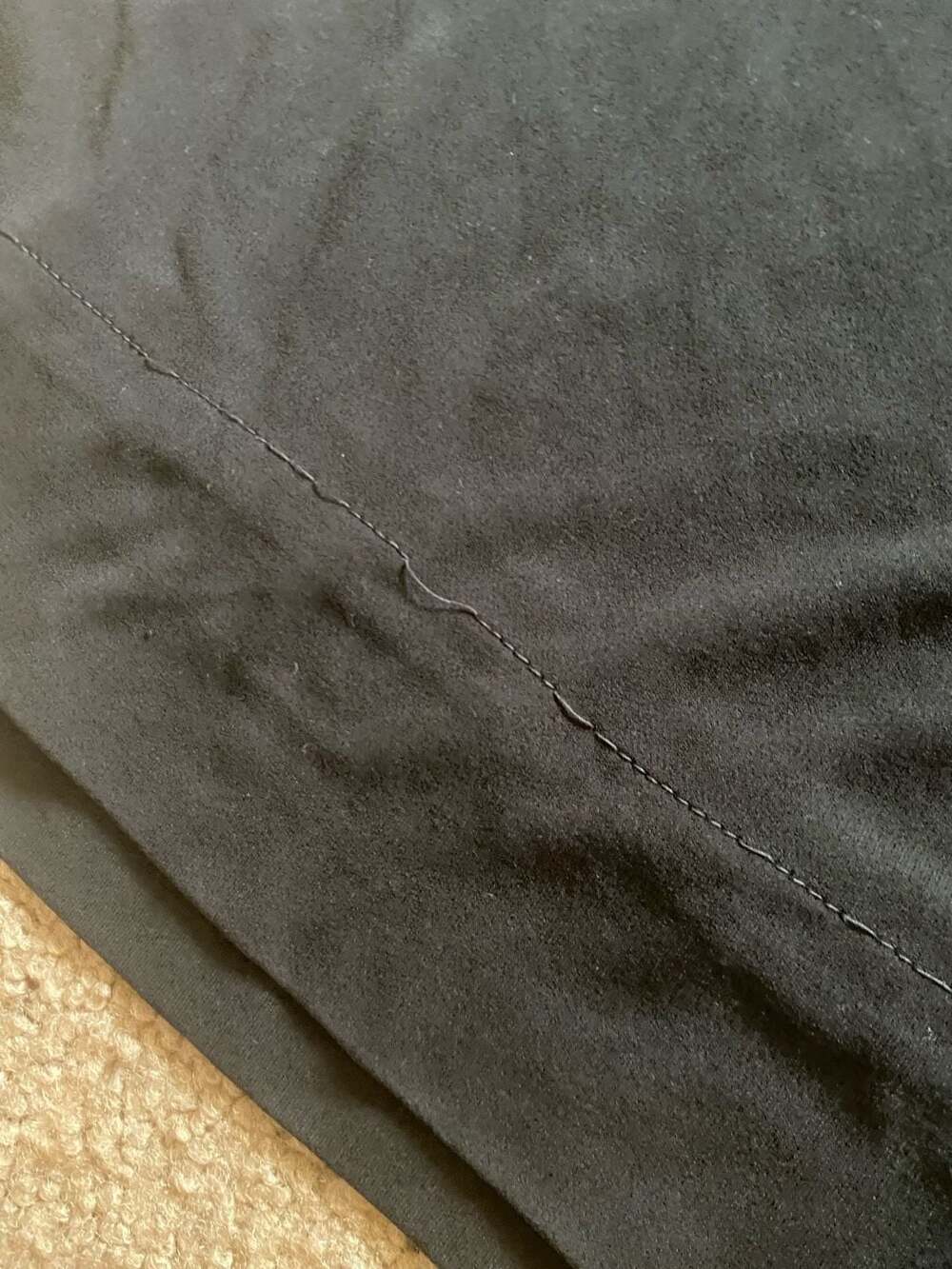 Eileen Fisher Silk Wide Leg Pants Size L Black 100% Silk - Picture 2 of 9